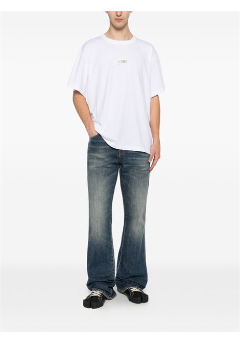t-shirt con toppa uomo bianca MM6 MAISON MARGIELA | SH0GC0032 S24312100
